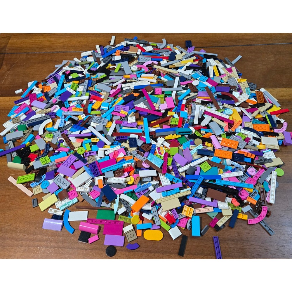 Lego Bulk Lot Smooth Tiles and Curves Mixed Colors MOC Building Pieces Assorted